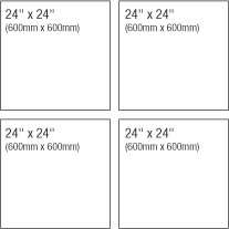 24in x 24in Square Format Multi Panel Example