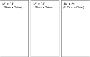 24in x 36in Landscape/Portrait Format Multi Panel Example