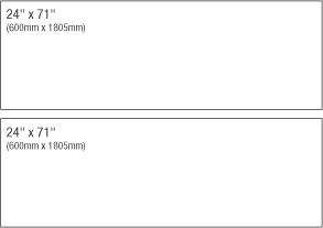24in x 36in Landscape/Portrait Format Multi Panel Example