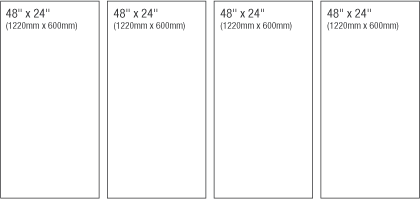 24in x 48in Panoramic Format Multi Panel Example