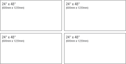 24in x 48in Panoramic Format Multi Panel Example