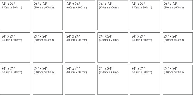 24in x 48in Panoramic Format Multi Panel Example